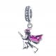  CHARMS PENDANT BABA YAGA MAGIC CAT HARRY ON A BROOM s925