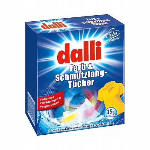  Dalli wipes for washing colored clothes 15 pcs.