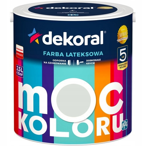  Dekoral Latex Wall Paint 2.5 l LIGHT GRAY matt