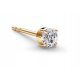  SWAROVSKI ZIRCONIA 3 mm Earring GOLD DIAMOND