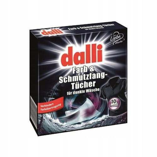  DALLI dark fabric washing wipes against clothes discoloration 10 pcs.