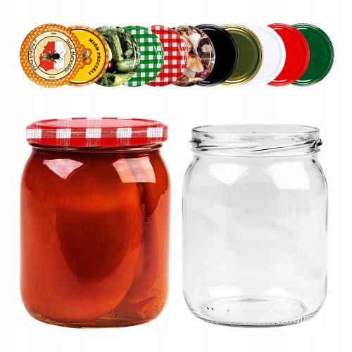 Honey jars - glass with lid super bottles diameter 85 mm 50 pcs.