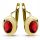  FASHIONABLE GOLD RUBY EARRINGS 333 8K