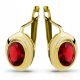  FASHIONABLE GOLD RUBY EARRINGS 333 8K