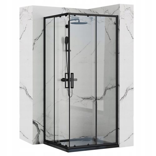 Rea Punto shower cubicle with hinged doors 90 x 90 cm