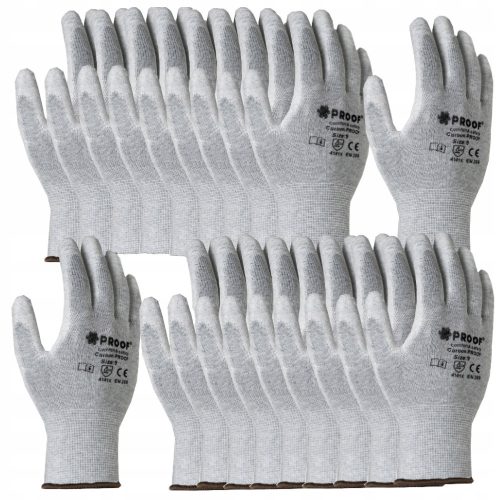 Gants de protection ESD CARBON PROOF GLOVES taille 9 - L 10 paires