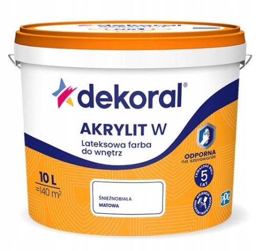  Dekoral Latex Wall Paint 10 l, matt white