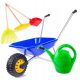 METAL WHEELBARROW FOR CHILDREN, LARGE SET