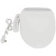  1 white MDF toilet seat