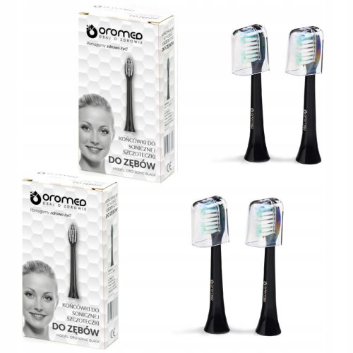  Oromed Oro-Sonic sonic toothbrush heads, white, 2 pieces