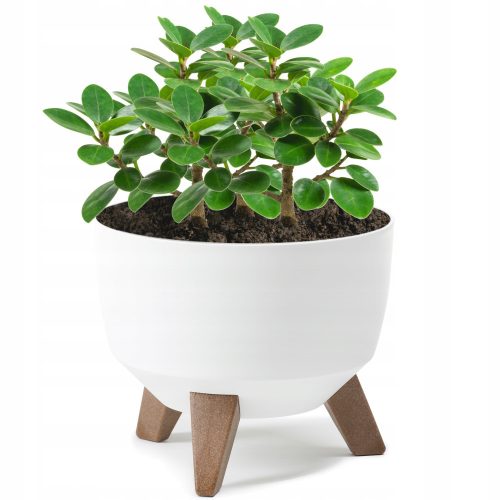  Deco4Home flowerpot 29 cm x 29 x 23 cm diameter 29 cm plastic white