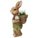  RABBIT WITH BASKET FIGURE DECORATION FOR THE GARDEN