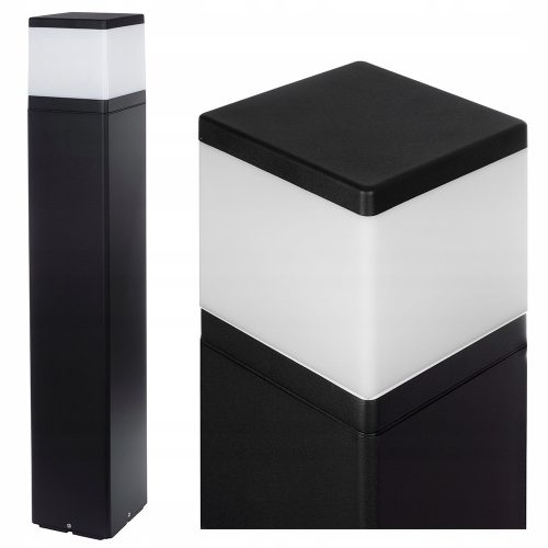  Square SuperLED E27 light pole 80 cm black