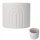  Duwen flowerpot 18 cm x 18 x 15 cm diameter 18 cm white ceramic