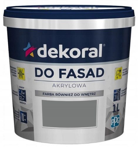  Dekoral facade acrylic paint 5 l GRAPHITE matt