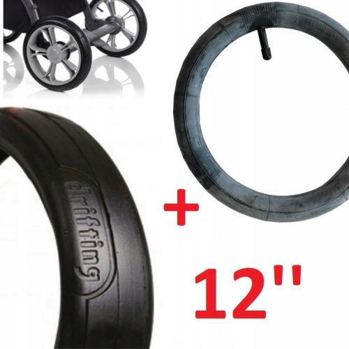  Tire + Tube for Roan Bass Soft 12-inch Stroller Rear