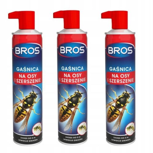  BROS FIRE EXTINGUISHER FOR WASPS AND HORNETS SPRAY 3x 600 ml