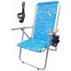 Sun loungers and garden and terrace Polish metal deck chair