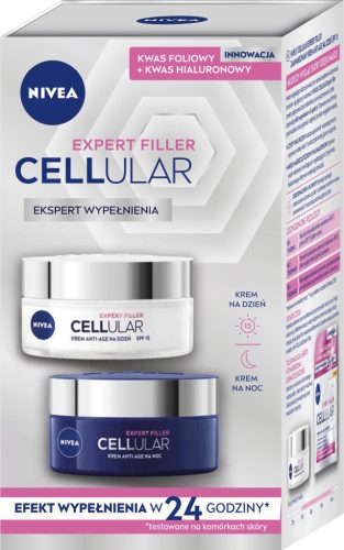  Nivea Hyaluron Cellular Filler cosmetic set, day cream and night cream