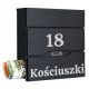  Gockowiak black mailbox with newspaper