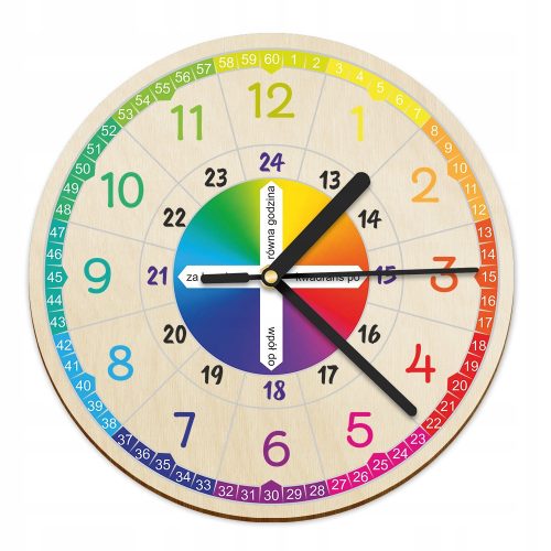 Clock for home Upominki_pl Wall Clock, multicolored, 30 cm