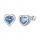  K131 Hearts children's stud earrings silver 92