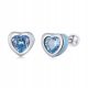  K131 Hearts children's stud earrings silver 92