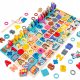  MONTESSORI BRAIN TRAINING PUZZLE FISH NUMBERS LETTERS