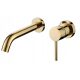 Veldman COSTA wall-mounted washbasin mixer, gold