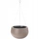  Form-Plastic flowerpot 32 cm x 32 x 20 cm, diameter 32 cm, plastic in brown and beige tones