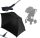  Stroller umbrella made of titanium, 70 cm, black