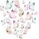  Stickers for Kids Pastel Butterflies Set