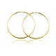  Classic Gold Plated Silver Hoop Earrings 1.5 3CM