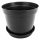  DonKwiat flowerpot 21 cm x 21 x 16 cm diameter 21 cm plastic black + 10× DonKwiat flowerpot stand 18 cm plastic