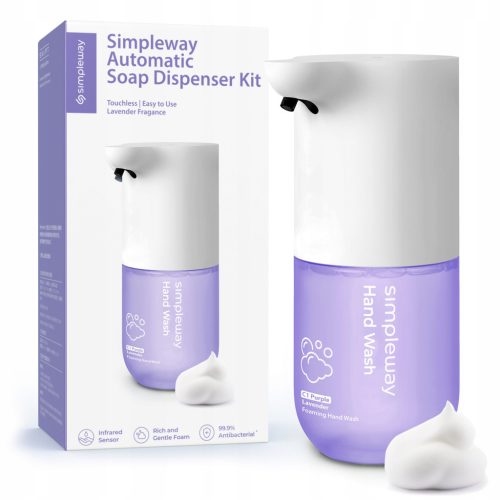  Simpleway touchless stand soap dispenser 300 ml white