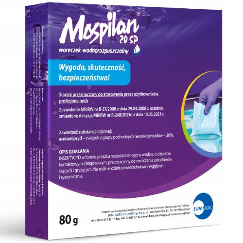 MOSPILAN 20 SP INSECTES, BIPS, PELLETS, 80G