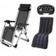 Sun loungers and garden and terrace deck chair 140Max aluminum black