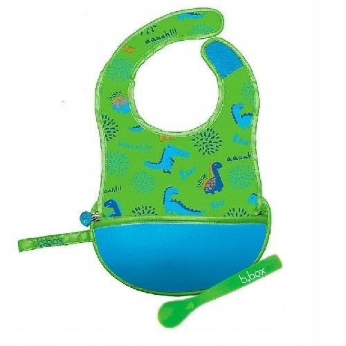  B.Box fabric bib Shades of green Dinosaurs 4 pcs.