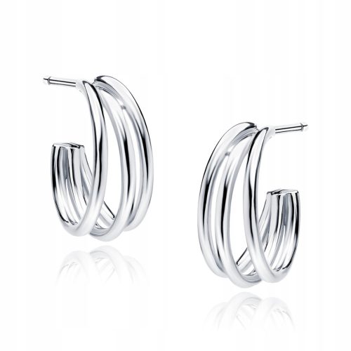  TRIPLE HOOP EARRINGS silver 925