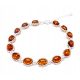 SILVER BRACELET WITH AMBER