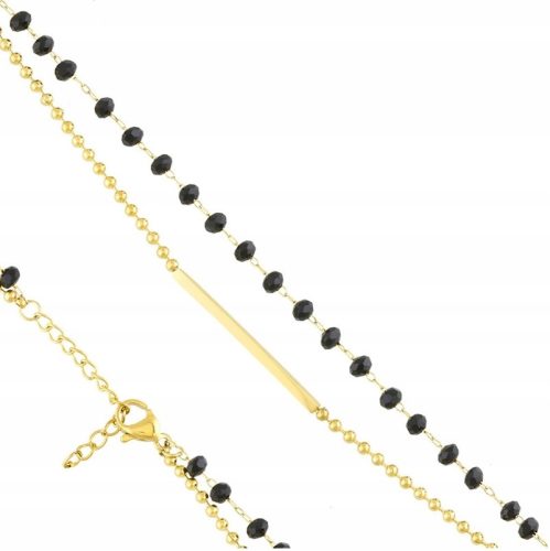  BRACELET surgical steel BEADS gold plated