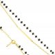  BRACELET surgical steel BEADS gold plated