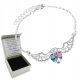  Women's bracelet Aurora wings 20.5 cm silver