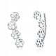  EARRINGS silver S925 paws cat dog ear cuffs