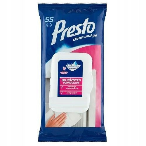  PRESTO UNIVERSAL wet wipes clip 55pcs