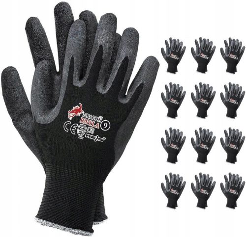 Gants Reis RNYLA BK taille 7 - S 12 paires