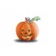  Glowing Decorative Pumpkin 18 cm Halloween