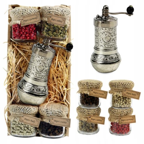  GIFT SET TURKISH GRINDER 4x PEPPER GRAIN