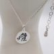  Necklace zodiac sign AQUARIUS silver 925