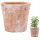 Pots and planters for outdoor and garden Duwen flowerpot 14 cm x 14 x 13 cm, diameter 14 cm, orange tones